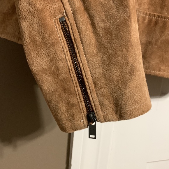 BLANK NYC Suede moto jacket tan - Picture 3 of 10